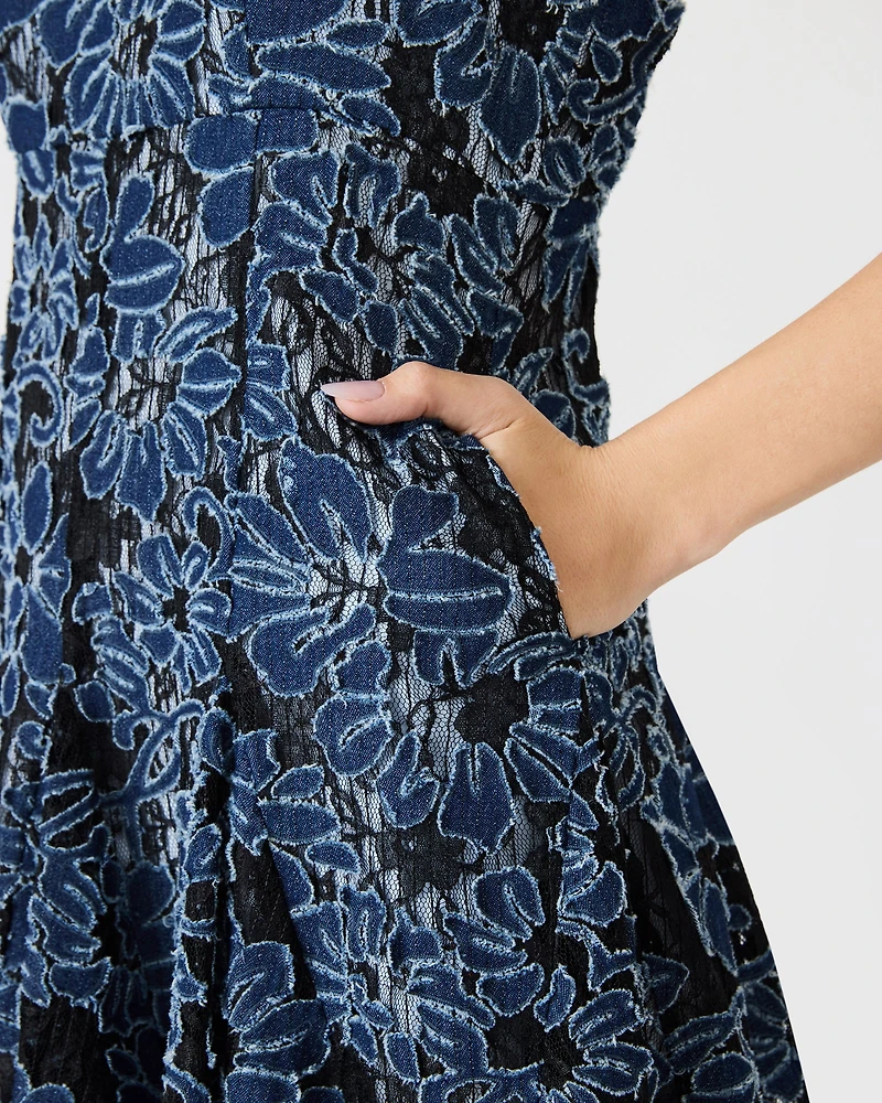 ENDER DRESS BLACK MULTI