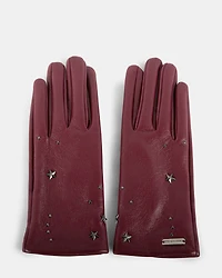 GRETA GLOVES BURGUNDY