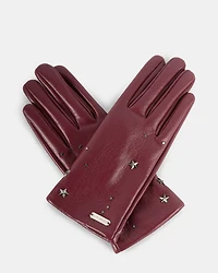 GRETA GLOVES BURGUNDY
