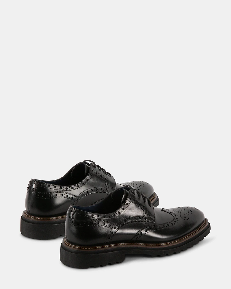 KASAAN BLACK LEATHER