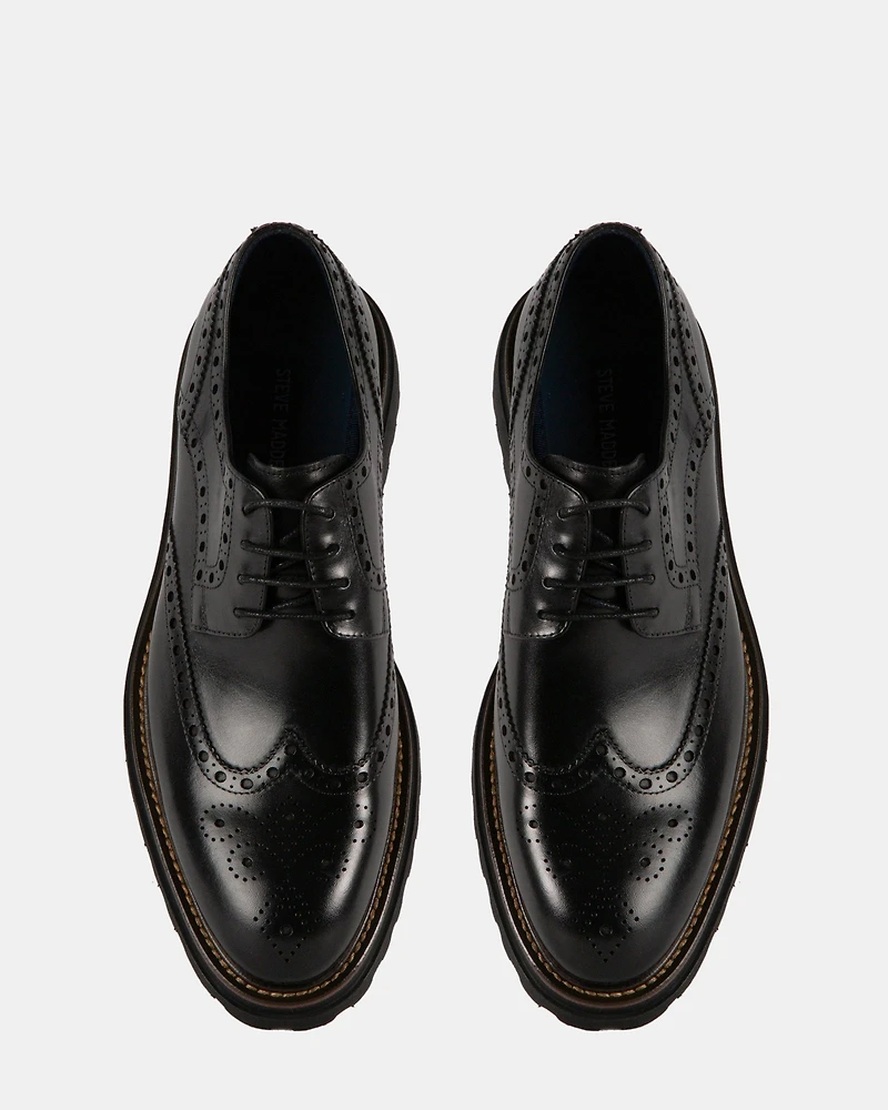 KASAAN BLACK LEATHER