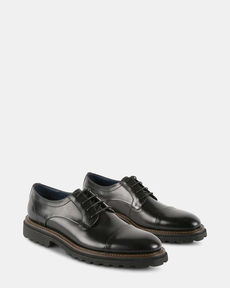 KNITTE BLACK LEATHER