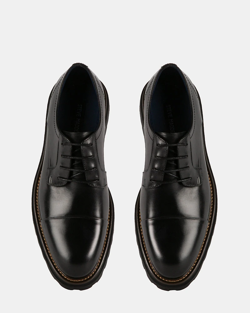 KNITTE BLACK LEATHER