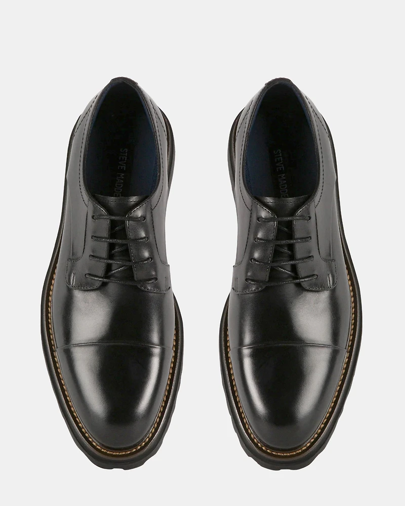 KNITTE BLACK LEATHER