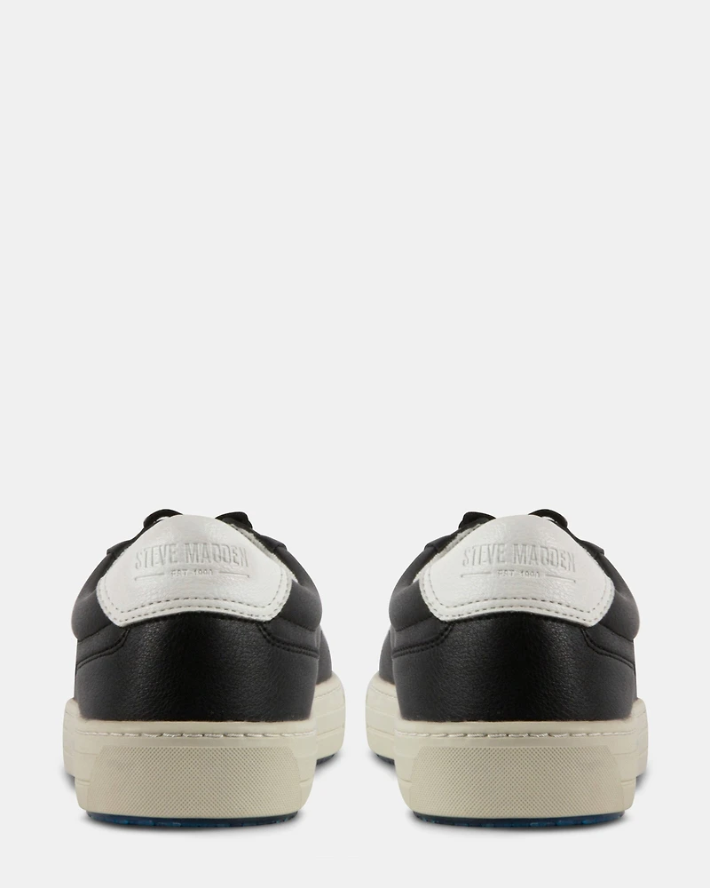 XAVVIER BLACK-WHITE LEATHER