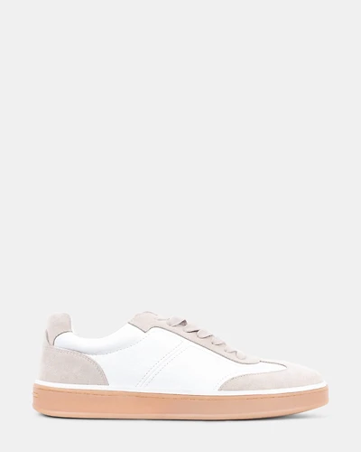 ABLO WHITE/TAUPE LEATHER