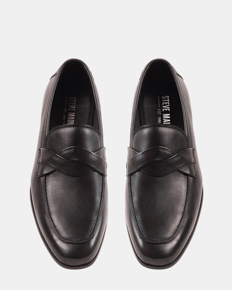 CHEVOIT BLACK LEATHER