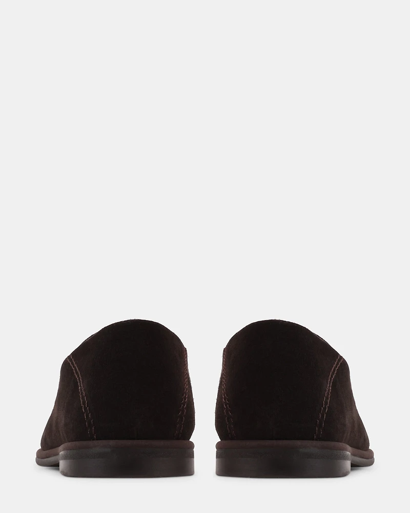 ELLWOOD DARK BROWN SUEDE