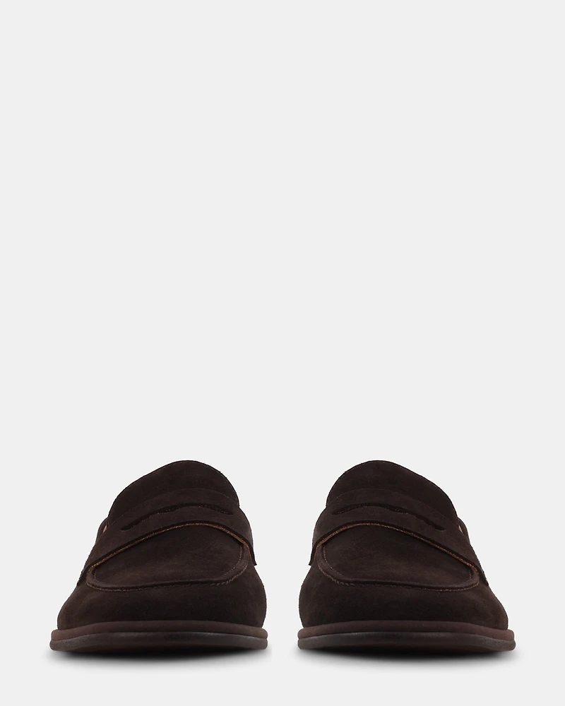 ELLWOOD DARK BROWN SUEDE