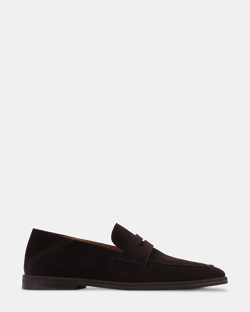 ELLWOOD DARK BROWN SUEDE