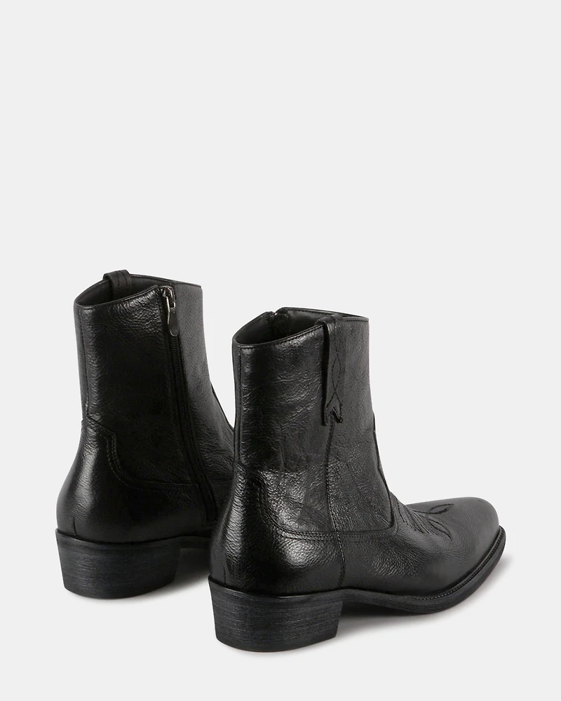 STERGIS BLACK LEATHER