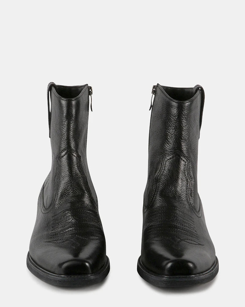 STERGIS BLACK LEATHER