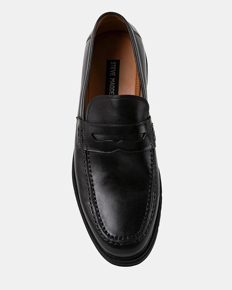 DONTEY BLACK LEATHER