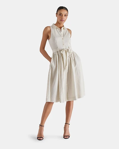 MARY DRESS NATURAL MULTI