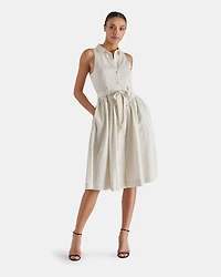 MARY DRESS NATURAL MULTI