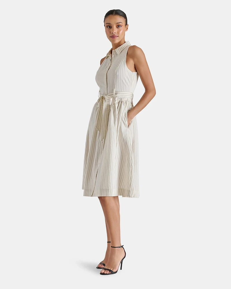 MARY DRESS NATURAL MULTI