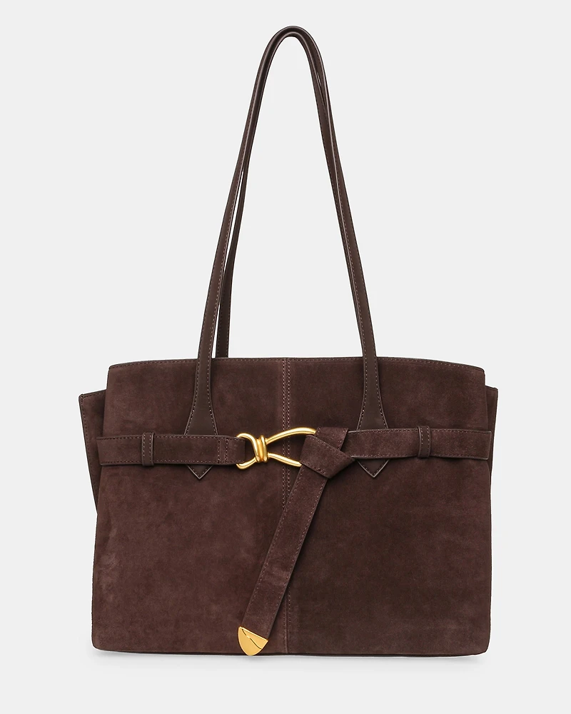 BSALLIE BROWN SUEDE