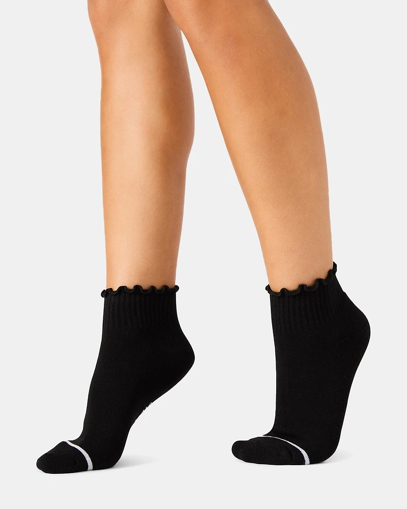 SUNDAY SOCKS BLACK MULTI