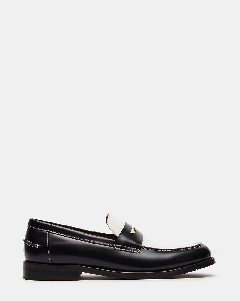 NATAN BLACK-WHITE LEATHER