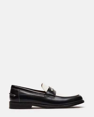 NATAN BLACK-WHITE LEATHER