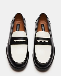 NATAN BLACK-WHITE LEATHER
