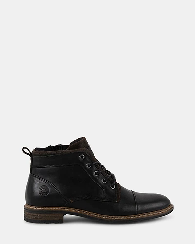 BRONTE BLACK LEATHER