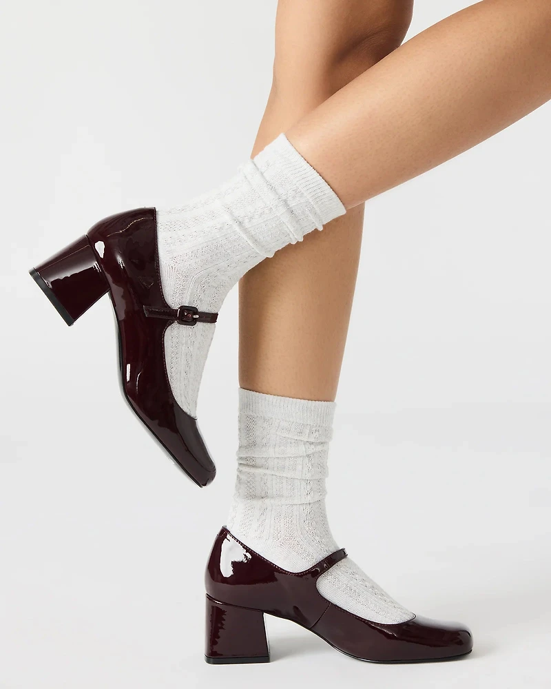 DARCEY BURGUNDY PATENT