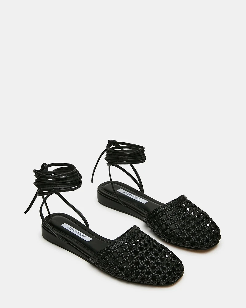 FLUTTERRR BLACK LEATHER