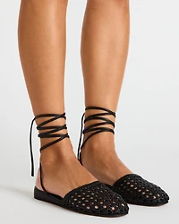 FLUTTERRR BLACK LEATHER