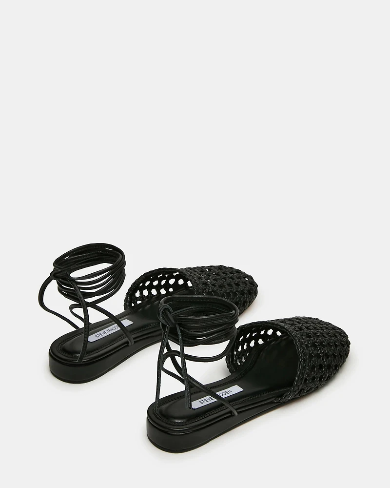 FLUTTERRR BLACK LEATHER