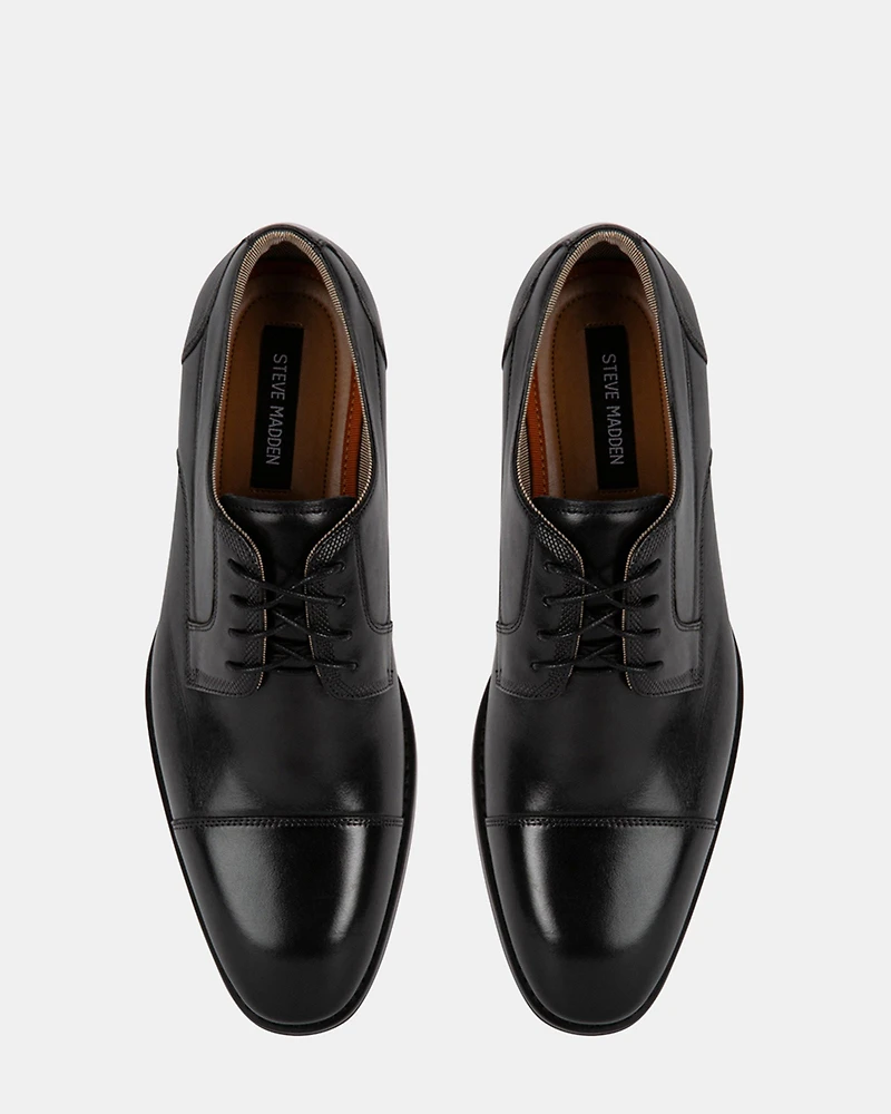 GERALDO BLACK LEATHER