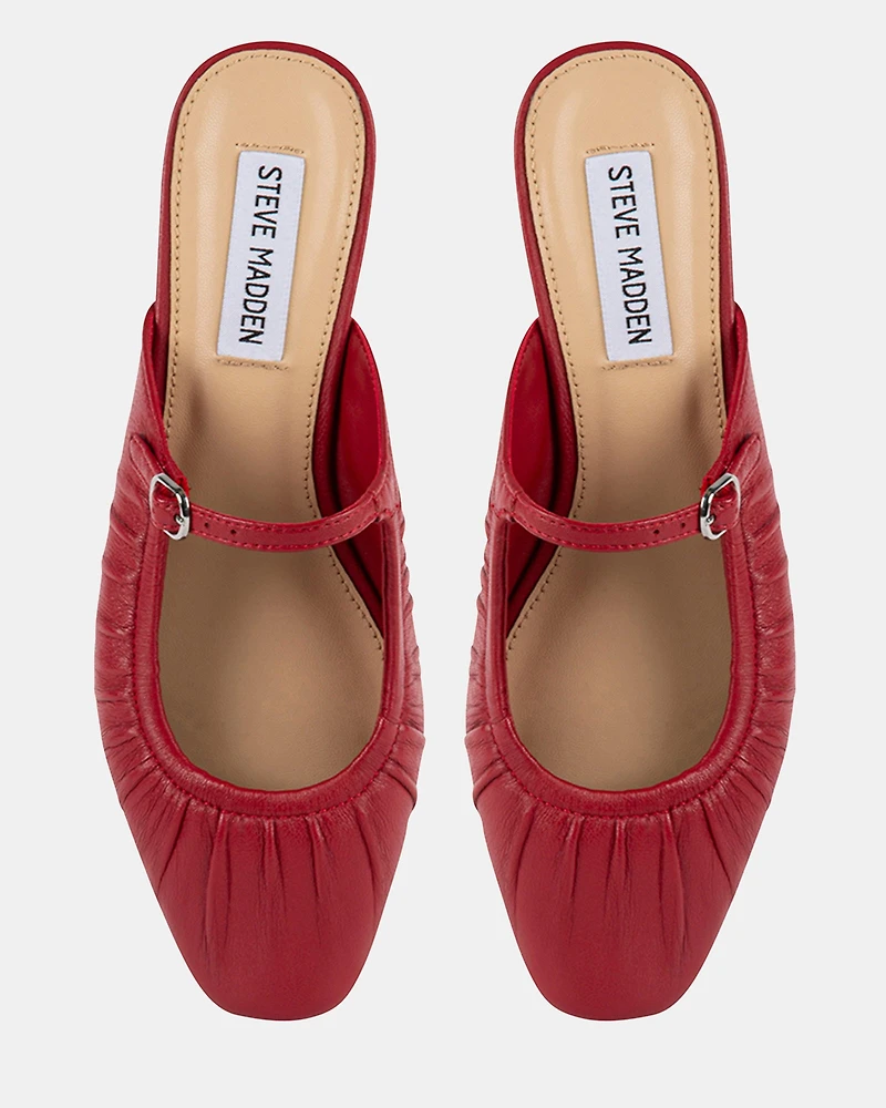GISELEE RED LEATHER