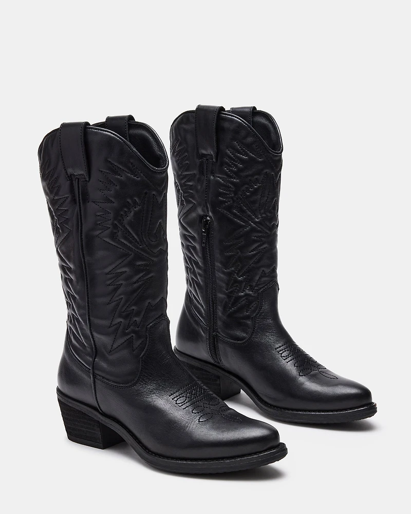 HAYWARD BLACK LEATHER