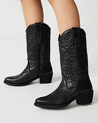 HAYWARD BLACK LEATHER