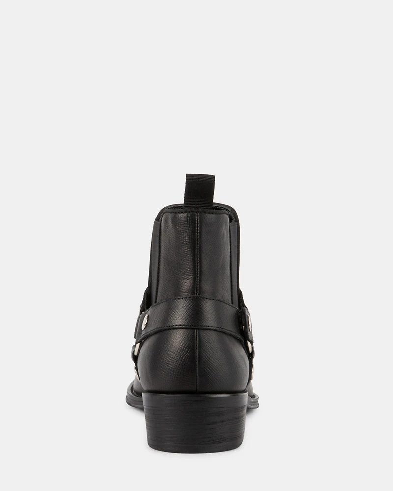 HORTONN BLACK LEATHER
