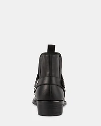 HORTONN BLACK LEATHER