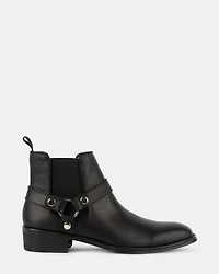 HORTONN BLACK LEATHER