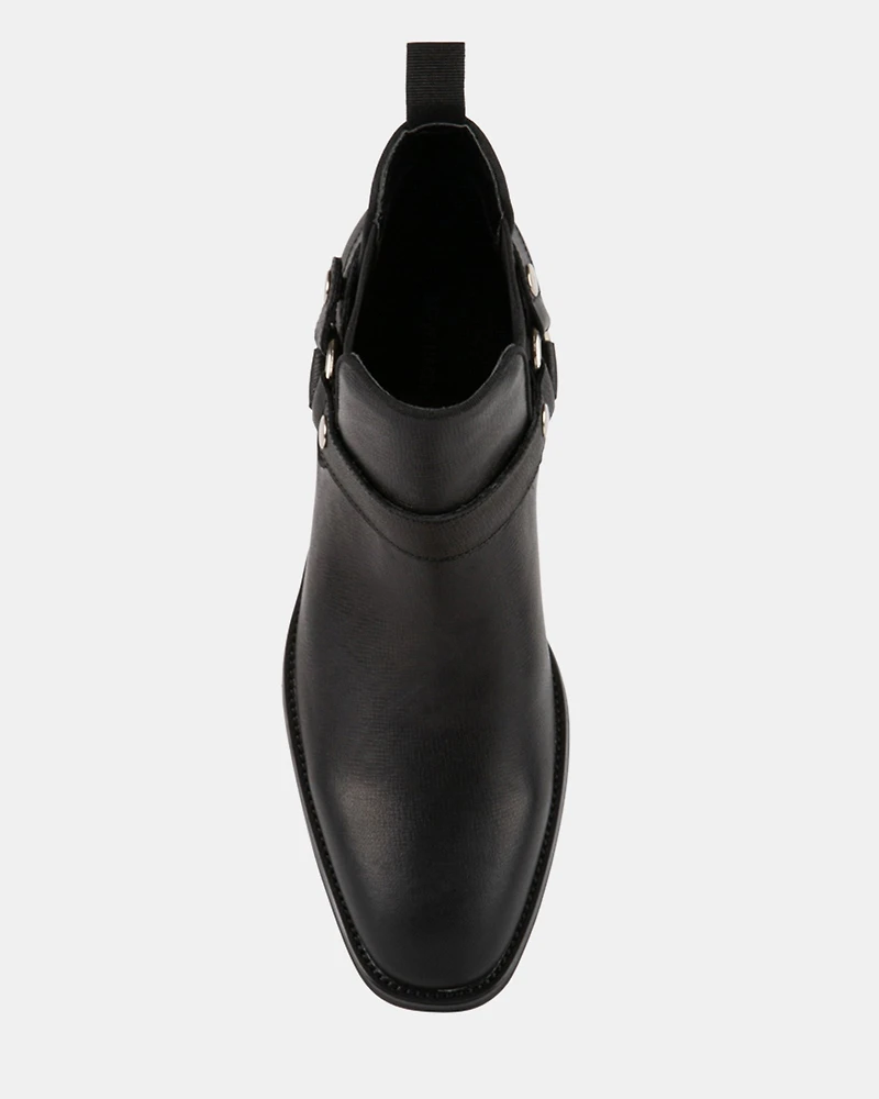 HORTONN BLACK LEATHER