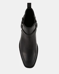 HORTONN BLACK LEATHER