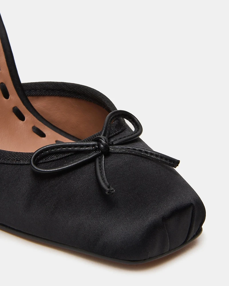 LARINA BLACK SATIN