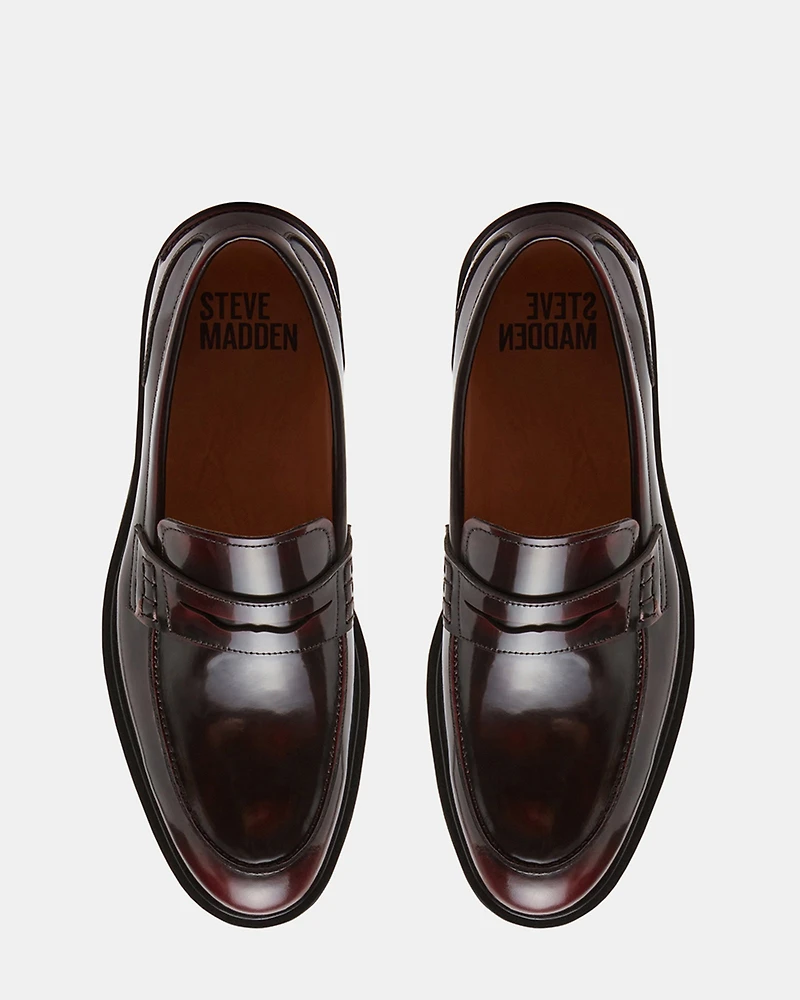 MAISONN BURGUNDY LEATHER