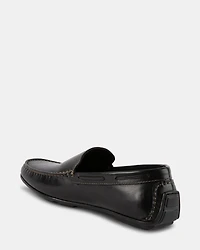 MANOLO BLACK LEATHER