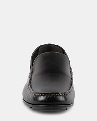 MANOLO BLACK LEATHER