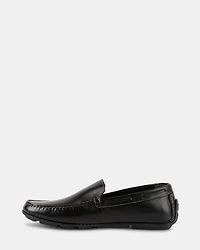 MANOLO BLACK LEATHER