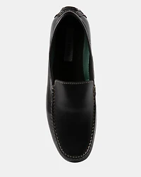 MANOLO BLACK LEATHER