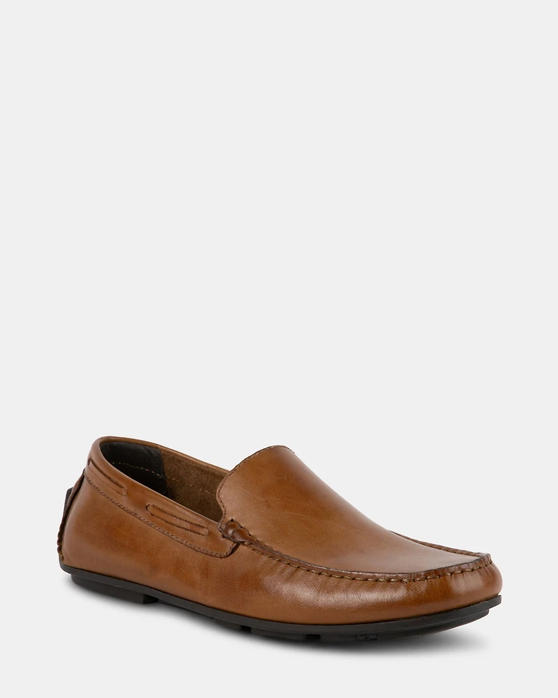 MANOLO BROWN LEATHER