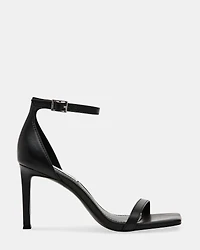 PIKED BLACK LEATHER