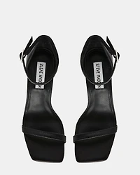 PIKED BLACK LEATHER