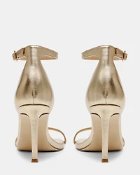 PIKED GOLD LEATHER