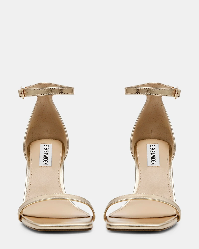 PIKED GOLD LEATHER